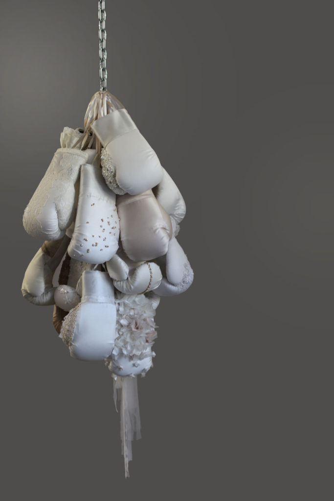 Let Her Rave sculpture by feminist contemporary artist Zoe Buckman