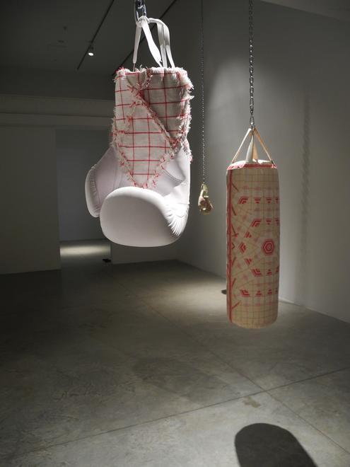 Zoe Buckman Feminist Art Heavy Rag Boxing Glove